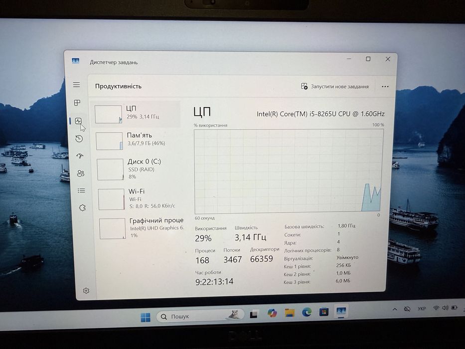 Ноутбук dell 5400 i5 8gen fullhd ips