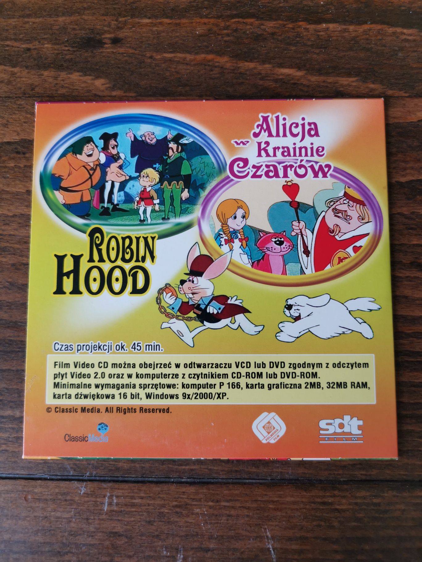 Robin Hood, Alicja w Krainie Czarów film na VCD