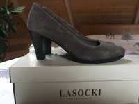 Buty zamszowe szare Lasocki 39,5