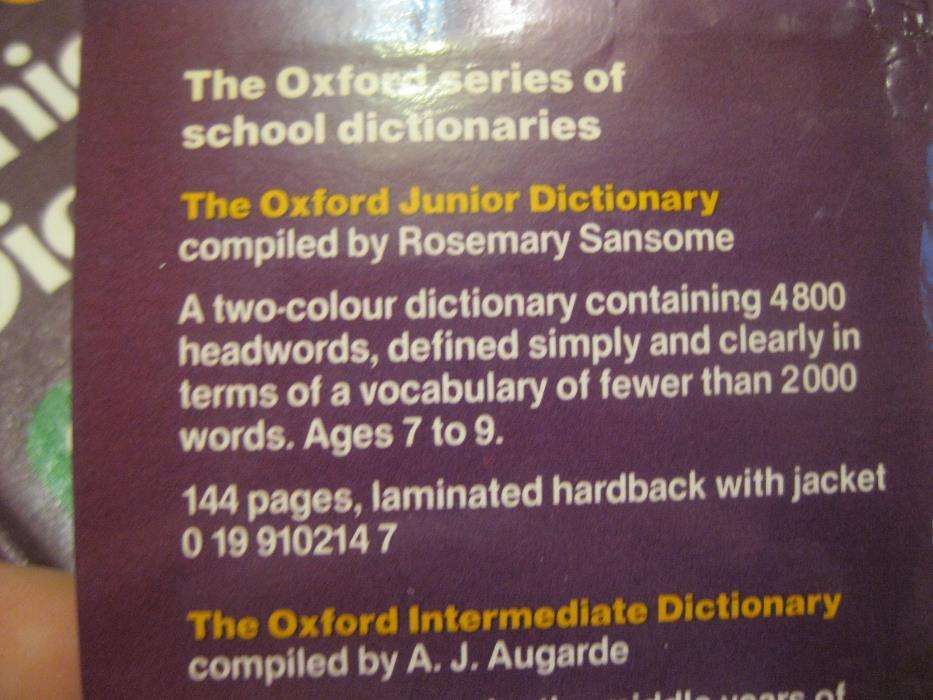 книга словарь английский The Oxford Senior dictionary Joyce M. Hawkins