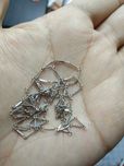 Серебряная цепочка советская(60 годов), окружность 60см