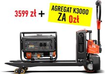 NOWY Elektryczny wózek paletowy EP F4 Li-ION 115cm 1,5T + AGREGAT 3KW