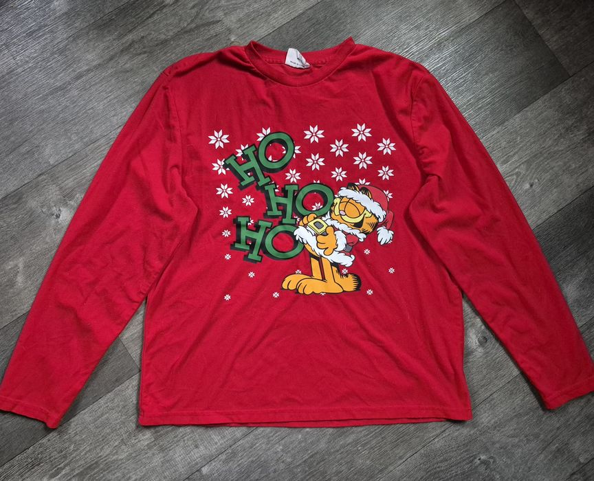 Піжама фліс в новорічному стилі гарфілд розмір xl