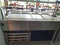 Vendo vitrine de buffet de frio em inox, como nova