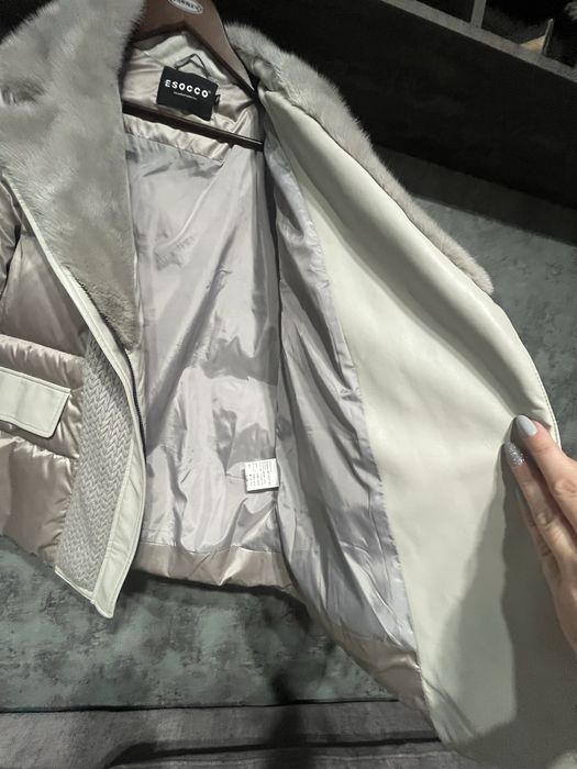 Куртка Пухова з хутром норки