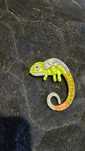Broszka kameleon.