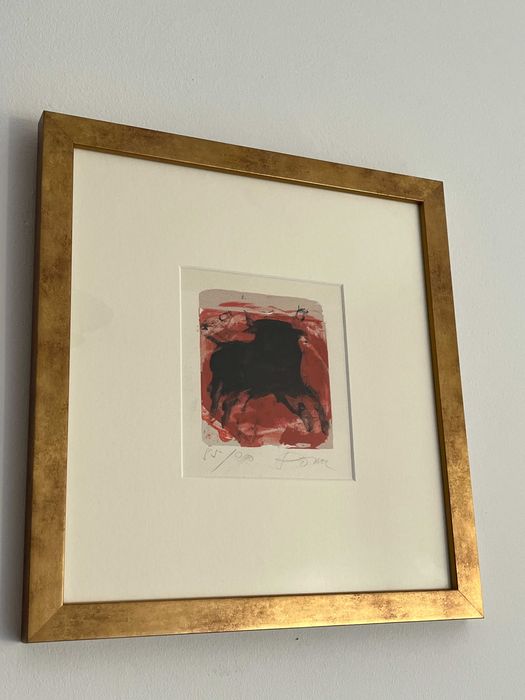 Serigrafia de Júlio Pomar Touro Emoldurada