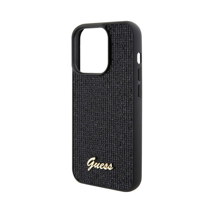 Guess Disco Metal Script - Etui Iphone 15 Pro (Czarny)