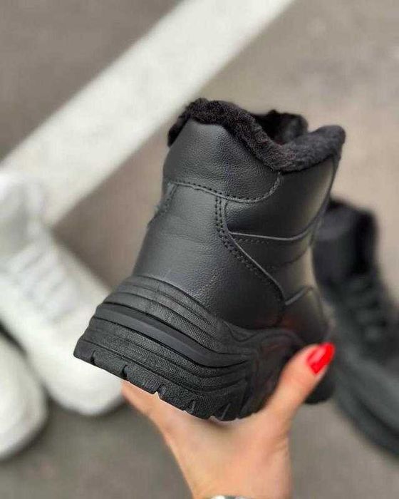 Черевики зимові чорні утеплені кросівки жіночі 36, 37, 38, 39, 40, 41