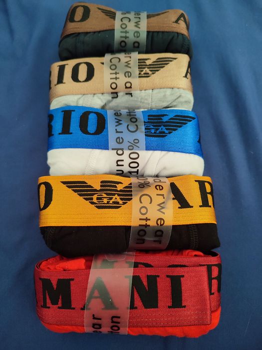 Bokserki męskie rozmiar XXL Emporio Armani 5 sztuk