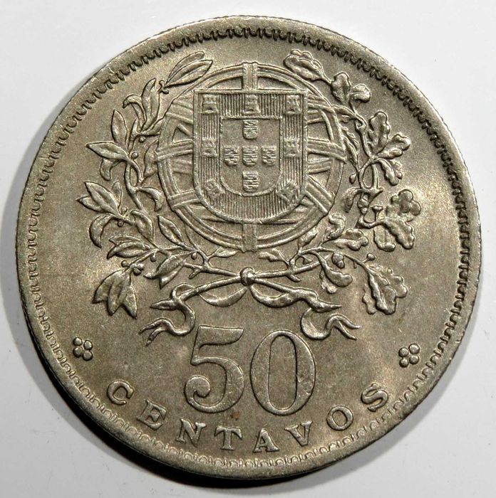 Republica Portuguesa - 50 Centavos 1958 e 1959 3,5 e 6€