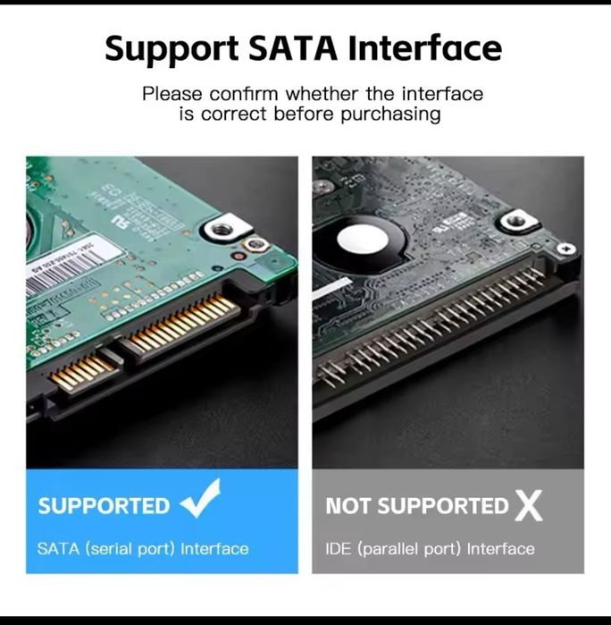 Адаптер Type-C на SATA | Підключення SSD / HDD до ноутбука та ПК