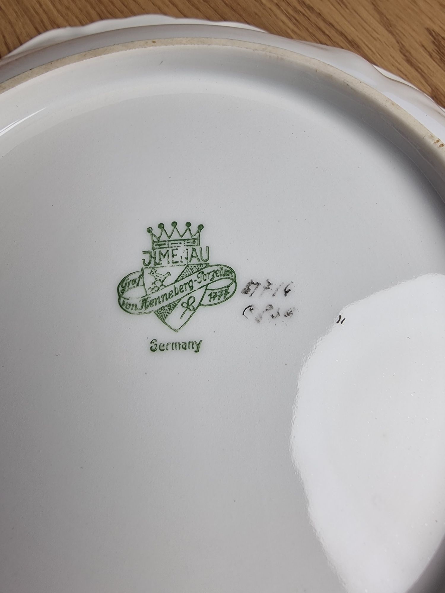 Zestaw 2 pater Porcelana sygnowana  ILMENAU GERMANY