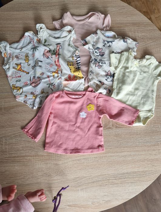 Zestaw na lato body dziewczynka 62