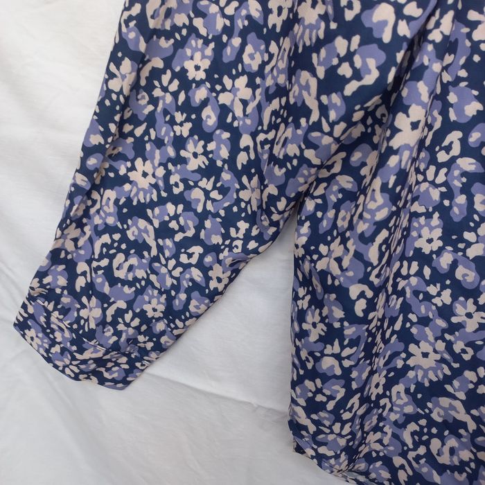 Camisa unisexo floral azul Tam. 40/42