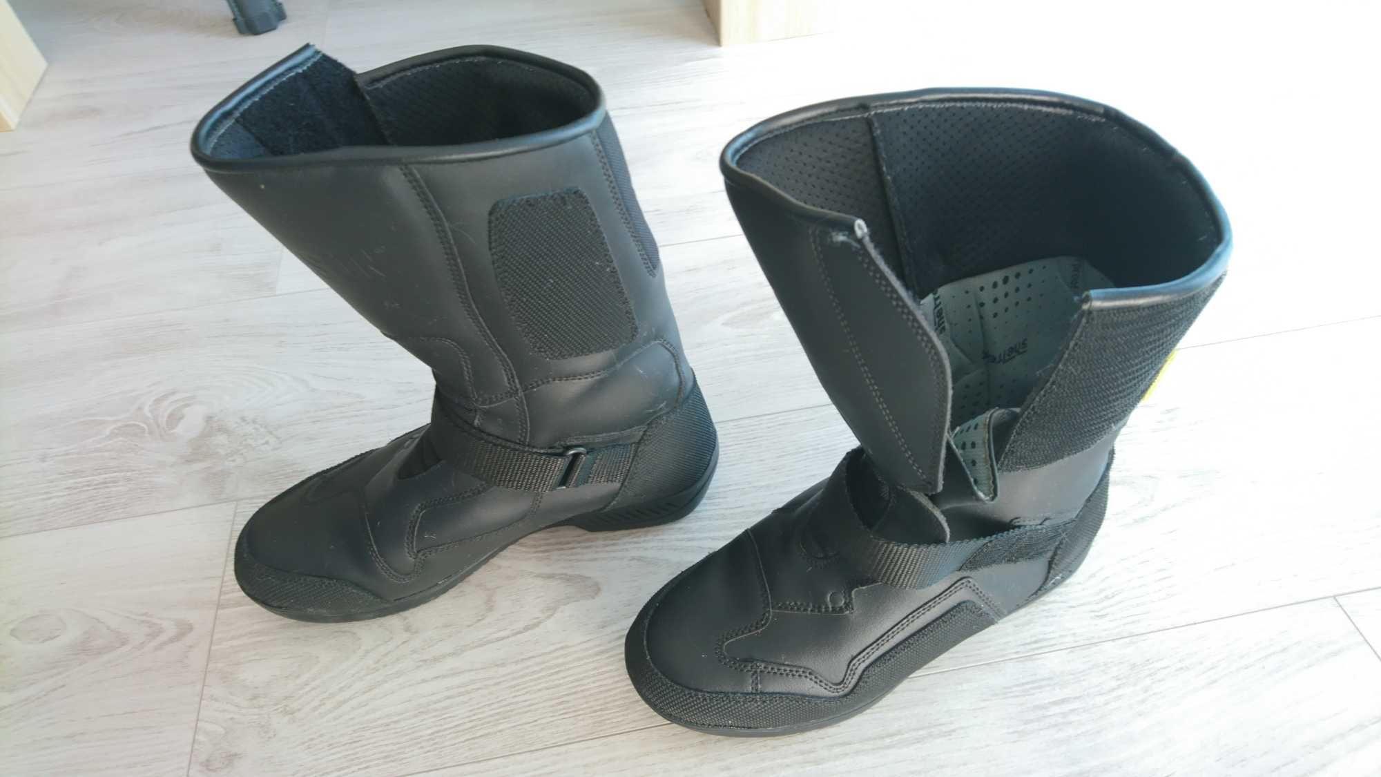 Botas de moto impermeavéis em couro Tamanho 41