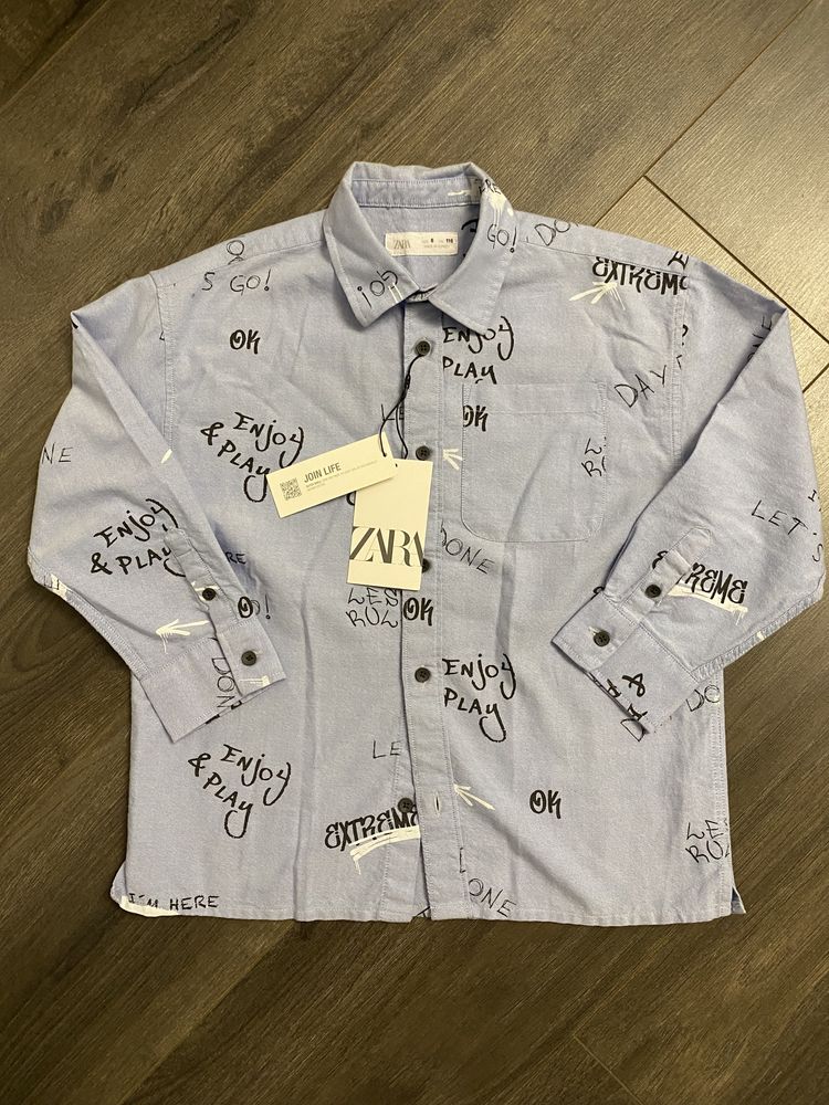 Новая Детская Рубашка Zara 6 лет 116 см