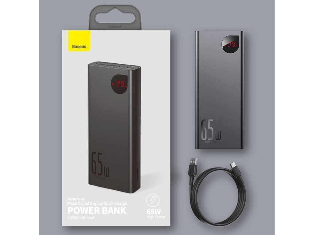 Павербанк Baseus Adaman Metal  Power Bank 65W 20000mAh