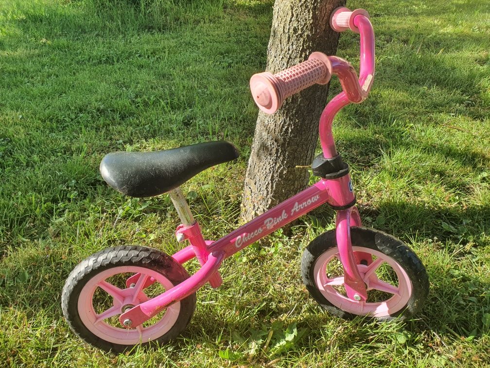 Rowerek biegowy chicco pink arrow