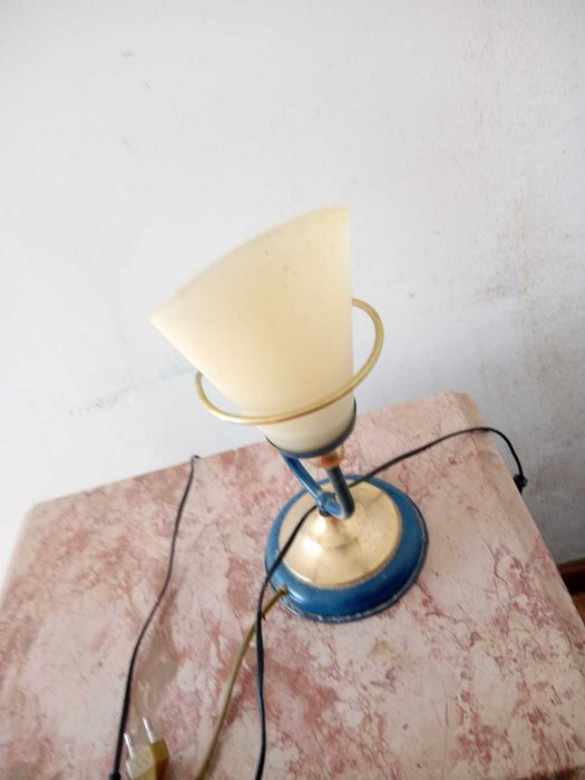 Candeeiro vintage azul