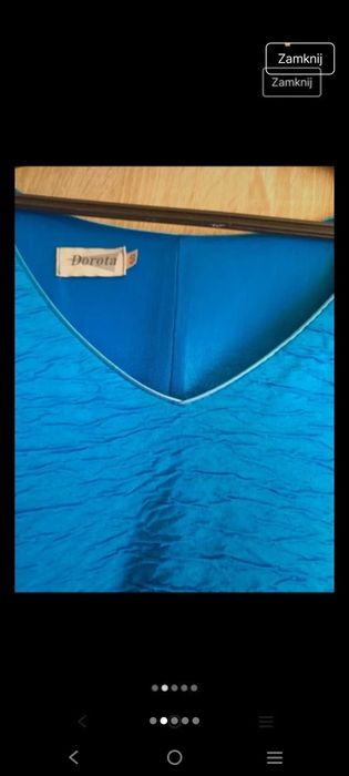 Modrakowa sukienka Dorota 4XL - wygodna i kobieca