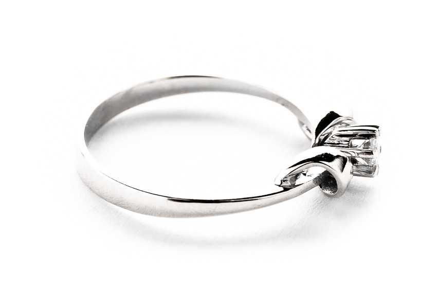 Śliczny Złoty Pierścionek - 14K - 2,16g - DIAMENT - KRAKÓW