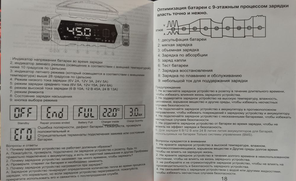 Зарядний пристрій С45А 6В/10А,12В/33А,24В/8А