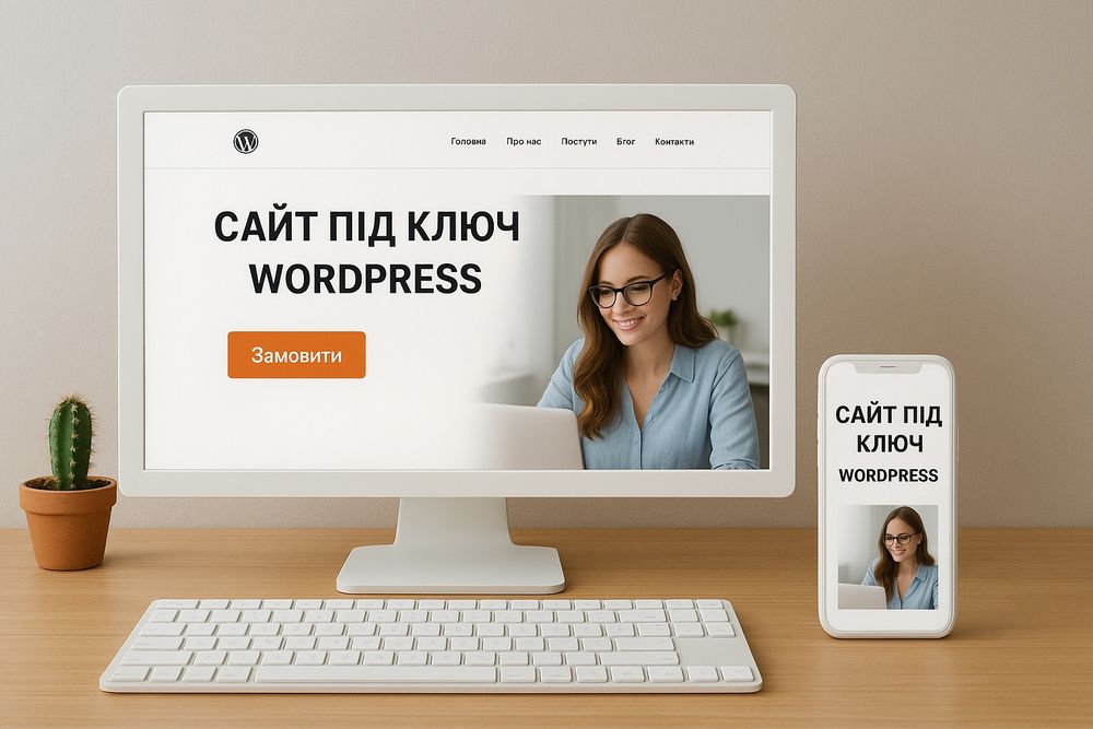 Розробка сайтів під ключ на Wordpress. Landig, магазин, візитка