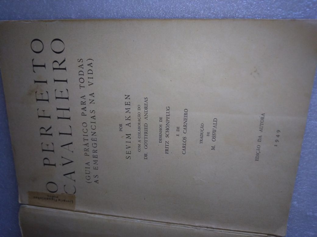 Antigo e Raro Livro O Perfeito Cavalheiro de 1949