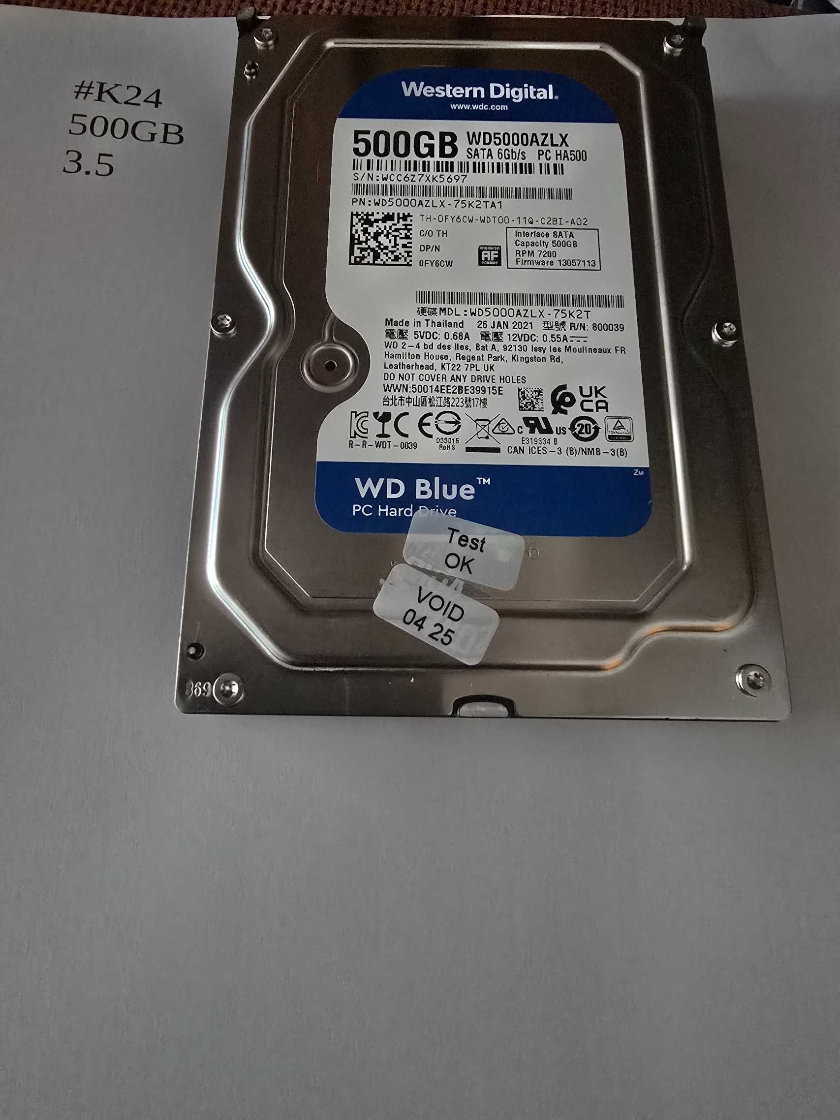dysk twardy 500gb 3,5 sprawny #k24