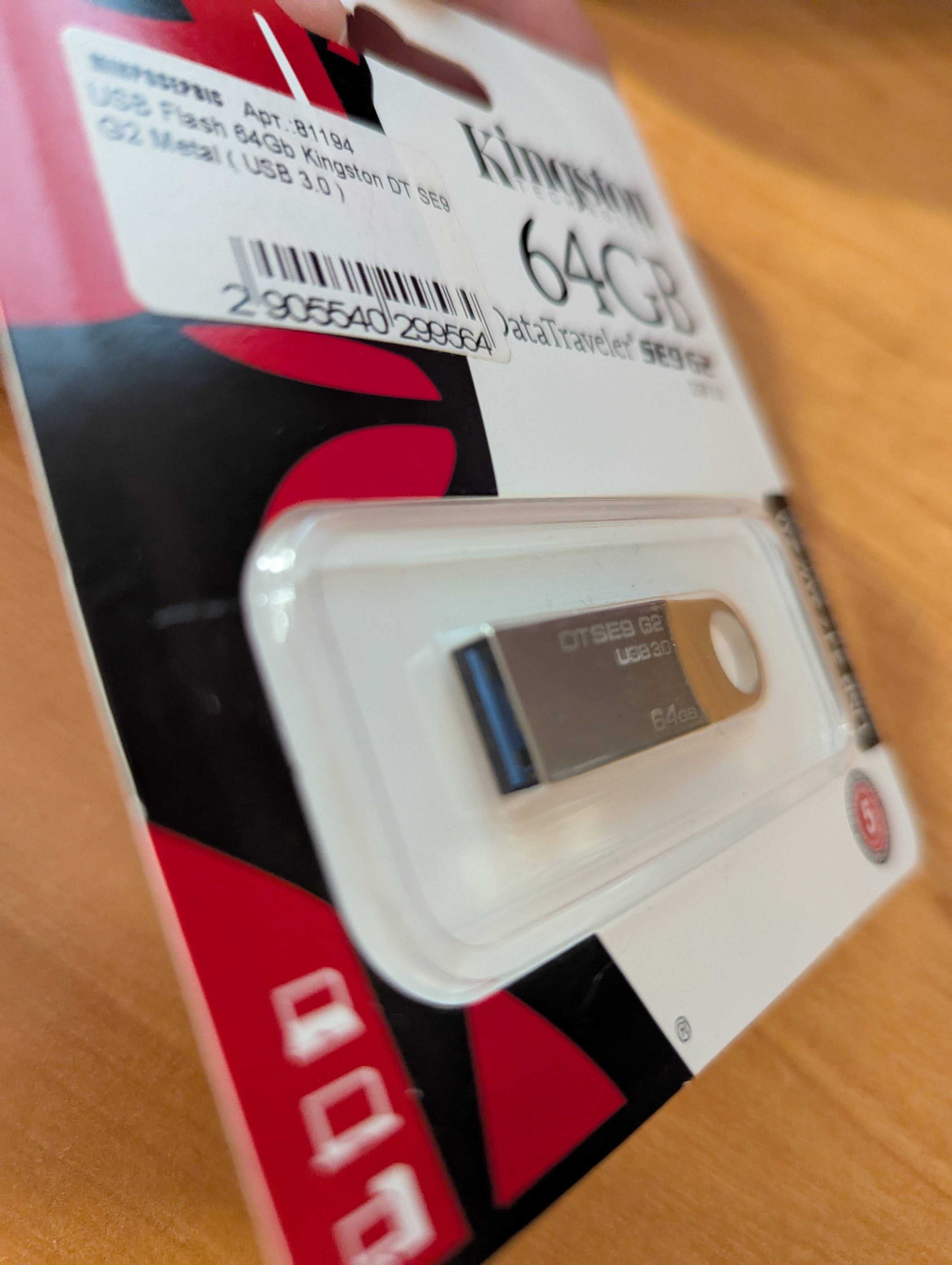 USB Флеш пам'ять Kingston DT SE9 G2 64GB /USB 3.1/ Silver (DTSE9G2/64)