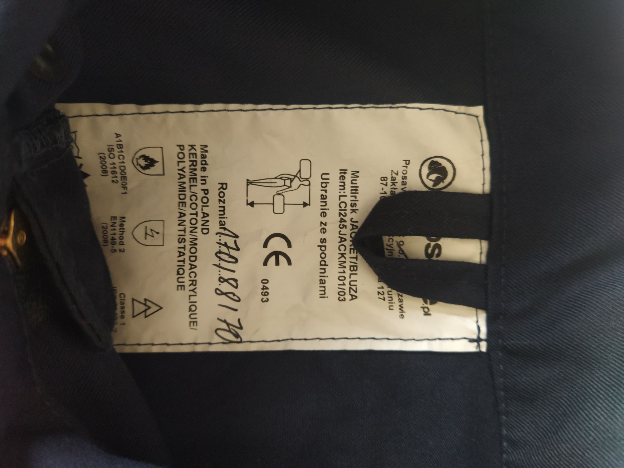Bluza Prosave szerokość 106 odblaskowa