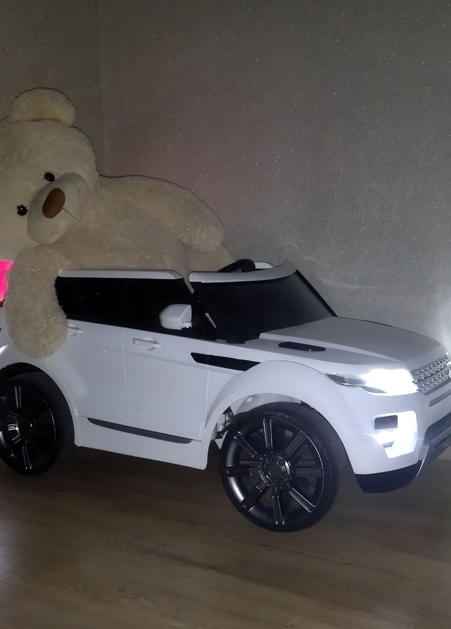 Детский электромобиль джип белый Range Rover