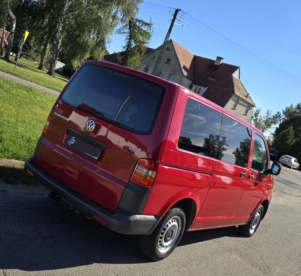 VW Transporter T5 1.9 TDi Klima 6-Osobowy Wspomaganie Elektryka Isofix