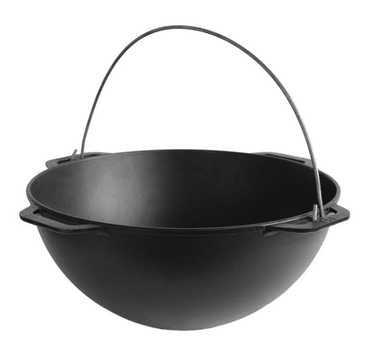 Узбецький казан / казан wok/ казан з кришкою сковородою / brizoll 6-12