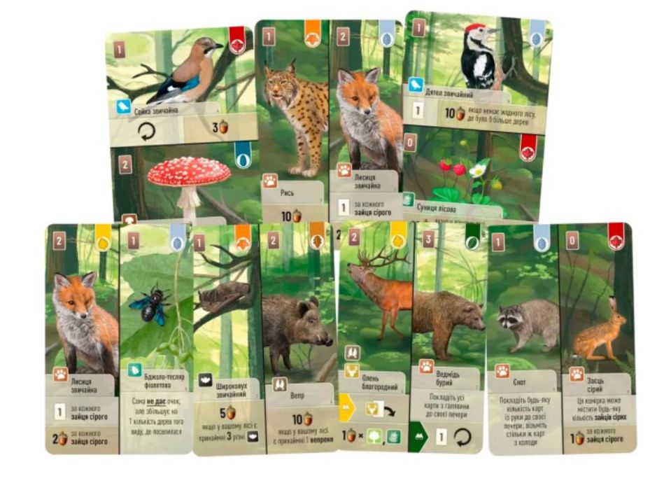 Настільна гра Лісова метушня + доповнення Альпи