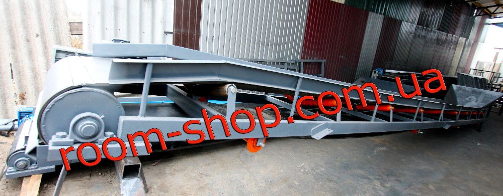 Ленточный конвейер, транспортер, желобчатые, прямые, погрузчик