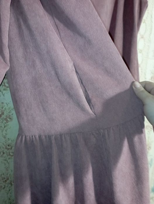 Жіноча вельветова сукня великого розміру