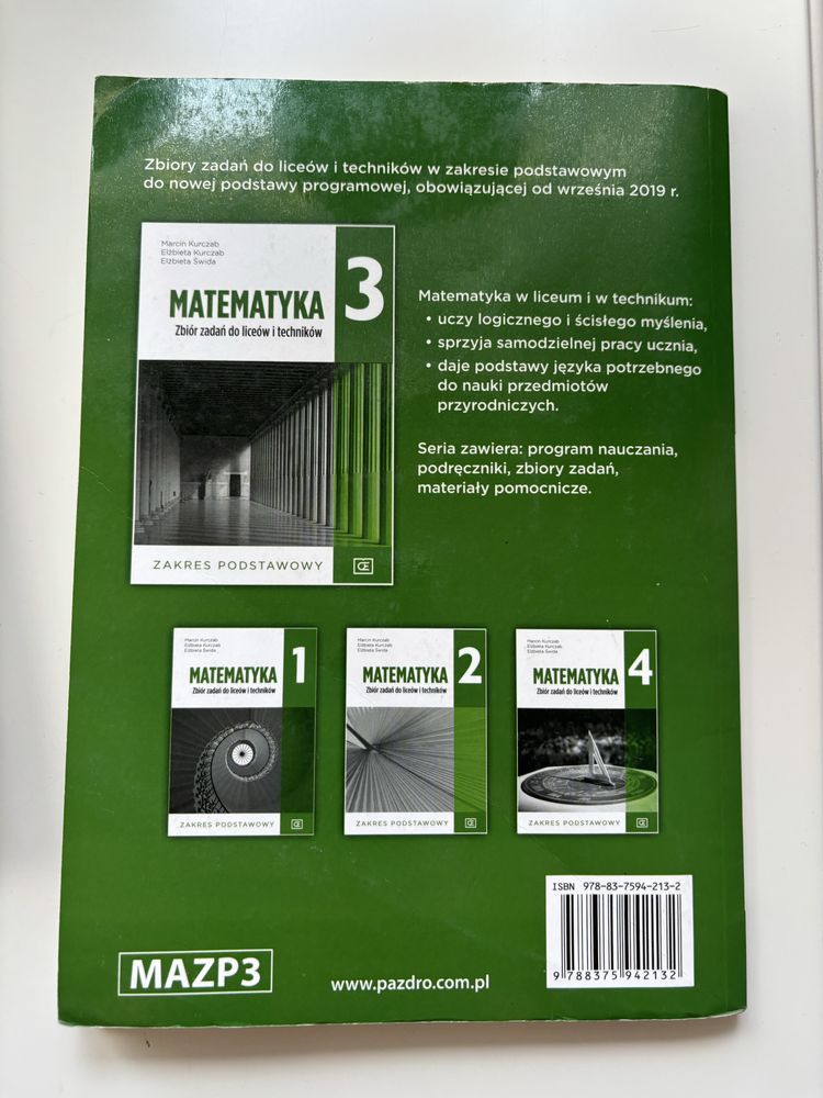 Matematyka 3 zbior zadan