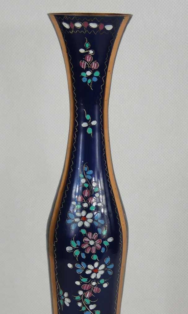 WAZON flet emalia kwiat kobalt 40cm