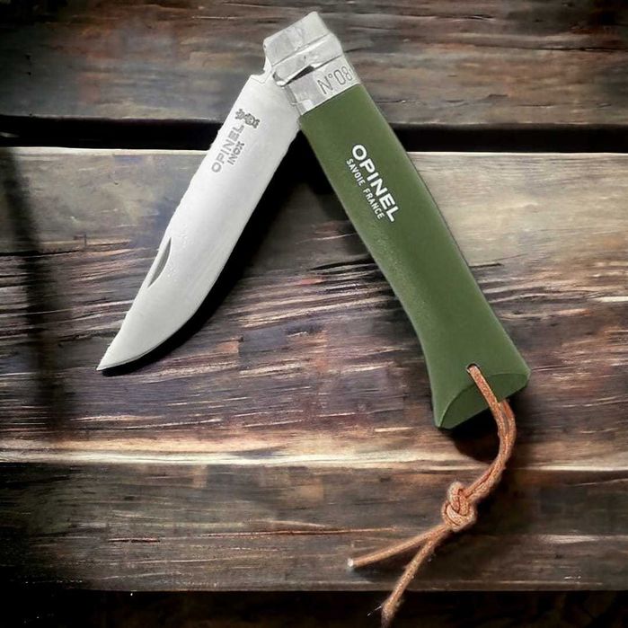 Opinel Colorama Khaki 08 блистер нож брелок edc  001980 нержавійка