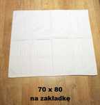 Poszewki białe satyna bawełniana