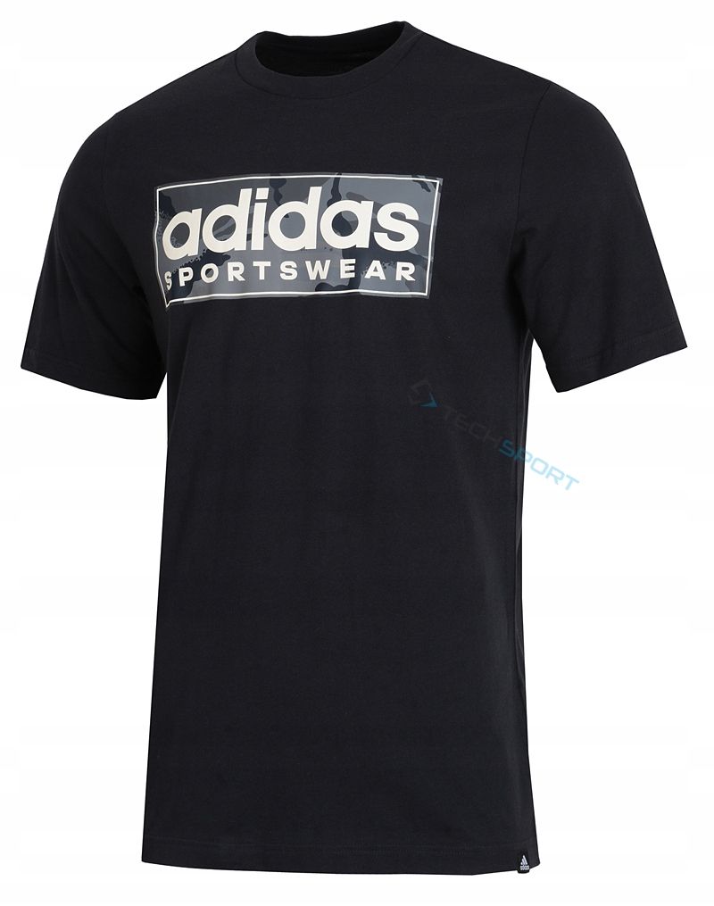 Adidas Wygodna Koszulka T-shirt Bawełniana M Camo Linear 3xl