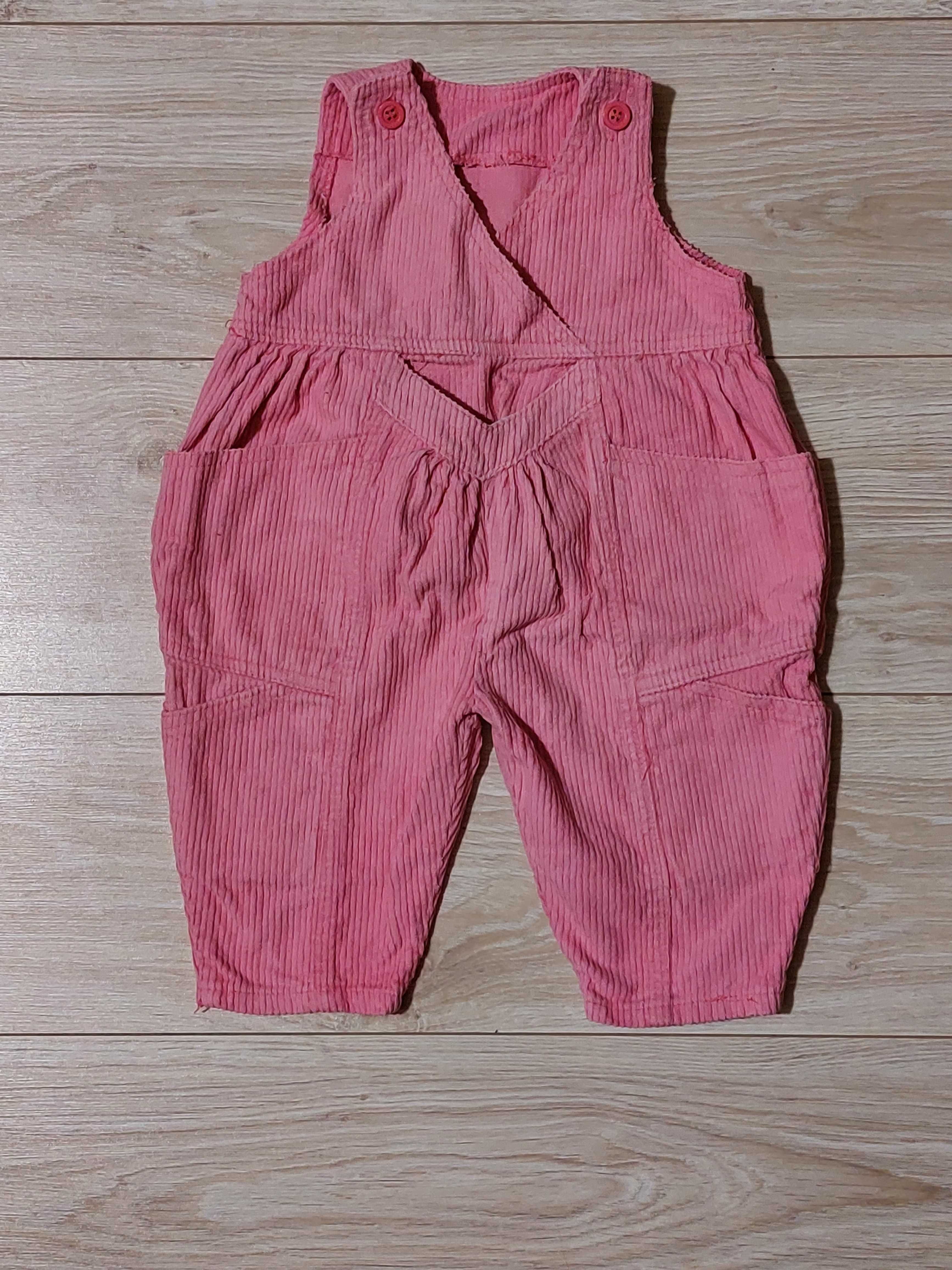 spodnie na szelkach/ogrodniczki niemowlęce ok 68-74