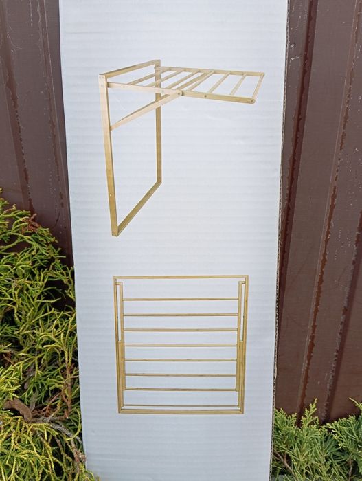 Nowa suszarka rozkładana duża bambusowa do ubrań