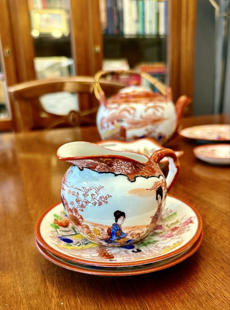 Piekny zestaw japonskiej ceramiki Nihon