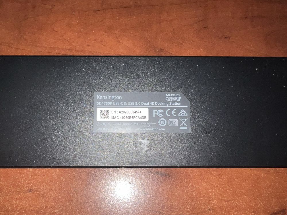 Stacja dokująca DisplayLink KENSINGTON SD4750P USB-C Dual 4K