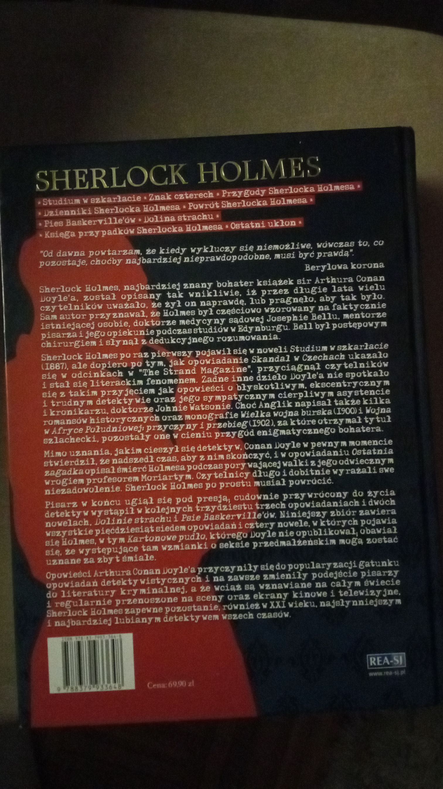 Księga wszystkich dokonań Sherlocka Holmesa- Sir Arthur Conan Doyle