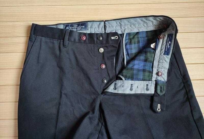 чёрные брюки от gant regular fit португалия - 34W/наш 50р