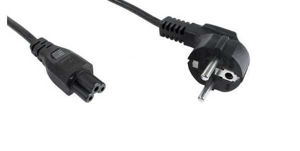 Kabel zasilający Koniczynka Laptop Zasilacze 3m * Solidny Przewód
